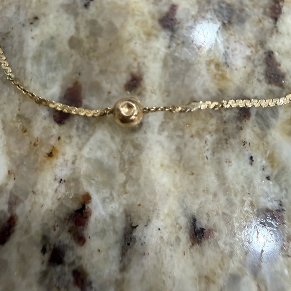 14KT Gold “S” Chain Beaded Ball 18” Necklace - Picture 4 of 5